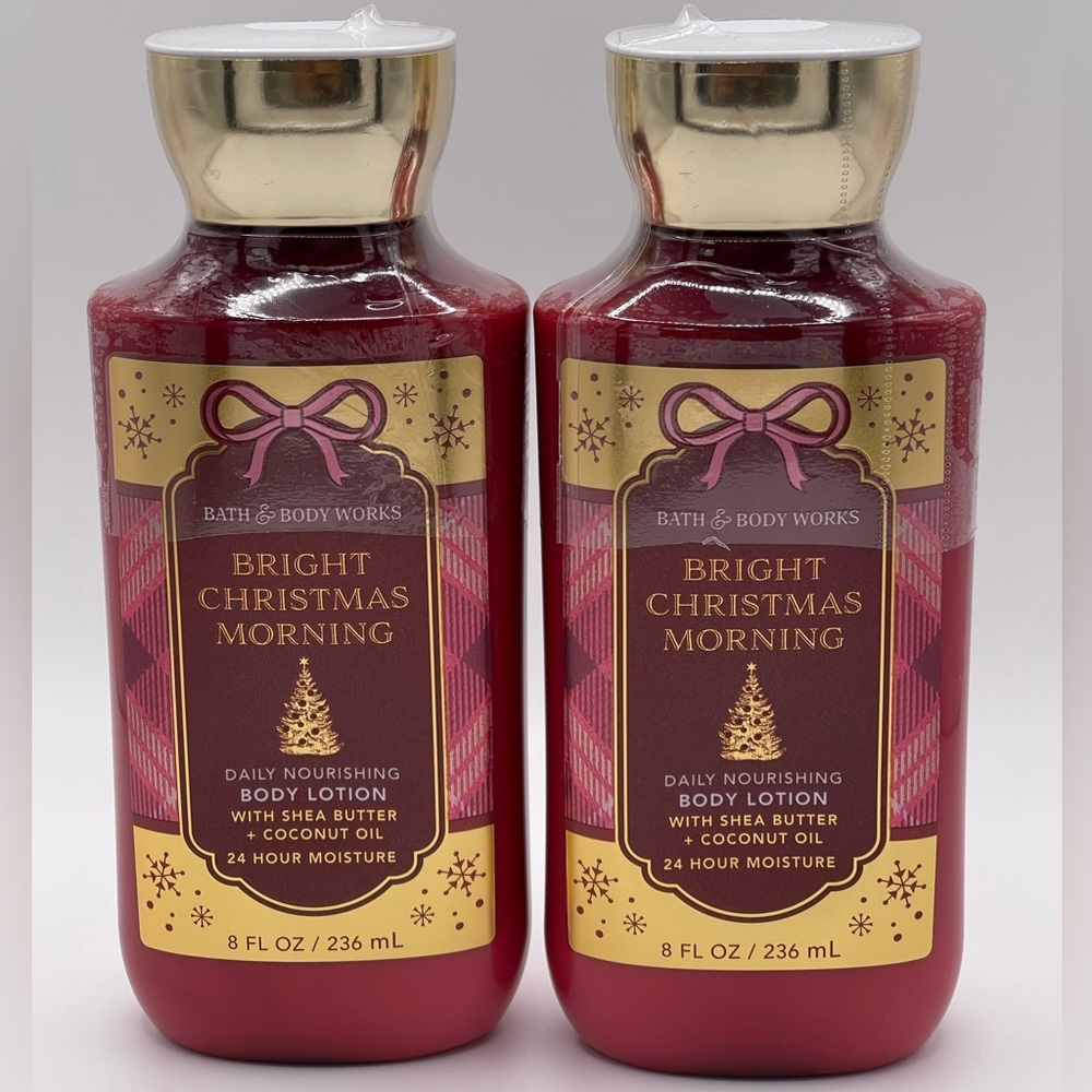 Bath & Body Works Bright Christmas Morning Body Lotion 8 oz Set of 2